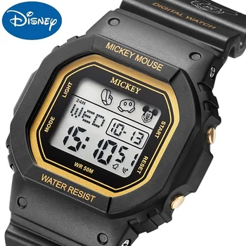 Disney Vaikams Micky Aikštėje Skaitmeninis Laikrodis Daugiafunkcinis Sustoti Žiūrėti Žadintuvas Datą Savaitę Šviesos Unisex Berniukas Mergaitė Studentas