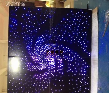 Individualų led optinio pluošto star šviesos dizaino pluošto dangaus žvaigždė lubų lempos optinio pluošto apdaila
