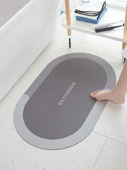2022 Vonios kambarys absorbentas, neslidžia grindų kilimėliai namų tualeto įėjimo tualeto durų kilimėliai greitai-džiovinimo purvui atspari kiliminė danga