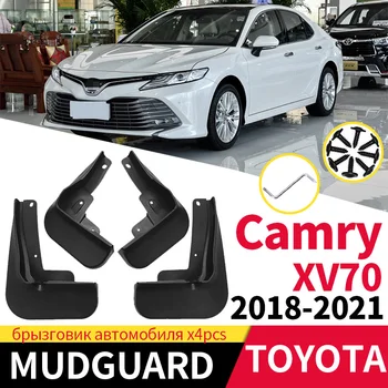 Automobilių Purvo Atvartais Toyota Camry XV70 2018-2021 Mudguard Splash Apsaugai Sparnas Mudflaps Dulkėms Priedai 4pcs Juoda