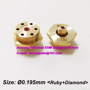 Ø0.195MM Diamond Vielos Vadovas (Keramikos tipo ar Ruby tipo) už Ruijun Vidutiniu Greičiu, Vielos Supjaustyti Mašina 0.18 mm Molibdeno Viela