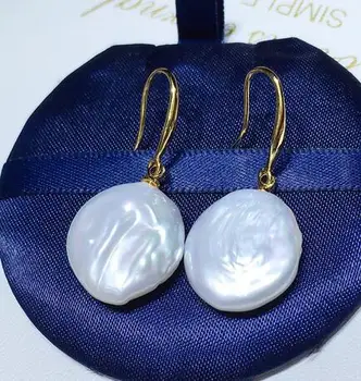 geri nauji auskarai 925 sidabro balta Baroko perlo auskaru