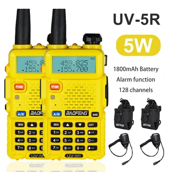 Baofeng UV 5R Walkie Talkie Radijo Stotis dvipusis Kumpis Boafeng Radijo 2VNT Galingas dviejų VHF/UHF Walike-Talkies Medžioklės 10KM