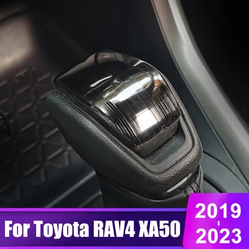 Toyota RAV4 2019 2020 2021 2022 2023 RAV 4 XA50 Hibridas, Interjero Priedai, Automobilių Pavarų Perjungimo Rankenėlės Pavarų Galvos apdangalą Apdaila Lipdukas