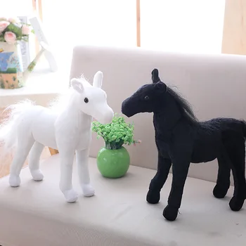 vienas gabalas mielas pliušinis žaislas, arklys modeliavimas arklių lėlės dovana, apie 40cm 2949