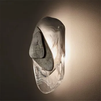 Vidaus LED šviesą kristalų sienos lempos apdaila E27 sienos lempa, namų apšvietimas, gyvenamojo kambario, miegamojo lempa turas / AC220V šilta šviesa