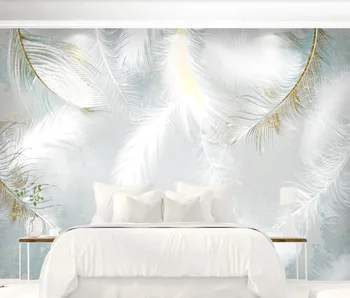 Custom 3D tapetai, freskos modernus minimalistinio rankomis tapybos, akvarelės plunksnų Nordic small šviežių fono sienos freskos