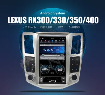 12.1 Automobilio Radijo, GPS Navigaciją, Android Stereo Multimedijos Carplay Toyota Harrier, Lexus RX RX300 RX330 RX350 RX400H 2004-2010 m.