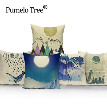 Viduržemio jūros dekoratyvinės pagalvės užvalkalą 45x45 spalvinga dryžuotas etninės pagalvėlės Šiaurės almofadas decorativas pagalvę padengti
