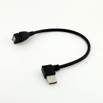 1pcs USB 2.0 Type A Male stačiu Kampu Į Moterų Extension Adapter Keitiklio Kabelį, Laidą 25cm