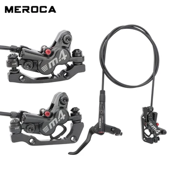 MEROCA MT420 MTB dviračių Stabdžių Hidraulinės 160mm naftos Diskiniai stabdžiai Keturių stūmoklių priekinis dešinės /kairės galinės stabdžių 800/1400mm dviračių dalys
