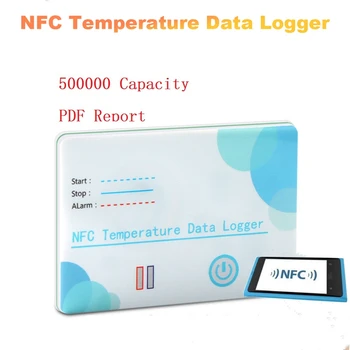 NFC Temperatūros Duomenų Kaupiklis vienkartinio Naudojimo PDF Ataskaitos Temperatūra Diktofonas NFC K2 Temperatūra Įrašyti Priemonės