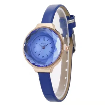 Mados atsitiktinis aukštos kokybės ponios prabanga, stiliumi, mažos grupės kvarco žiūrėti studentas moterų mėlyna kristalų dekoratyvinių laikrodis retro