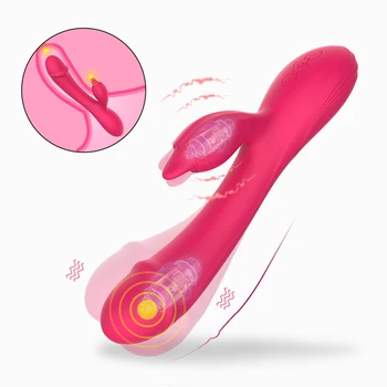Tikroviškas Dildo, Vibratoriai Moterims, Klitorio, G-taško Stimuliacija 7 Režimu Kalba Masažo Vibracija Stick Erotinis Sekso Žaislas Poroms