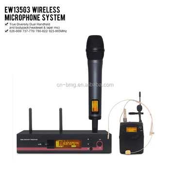 Aukščiausios kokybės EW135G3 EW 135 G3 profesionalių UHF bevielio mikrofono sistema su EW100 Imtuvas E835 mikrofonas & Atvartas laisvų Rankų įranga