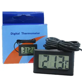 LCD Skaitmeninis Termometras Be Baterijos Šaldiklio Mini Termometras Patalpoje Lauko Elektroninis Termometras Su Jutiklis