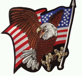 Custom Siuvinėjimo Pleistras Plikas Erelis JAV Vėliava Amerikos Patriotas geležies ženklelis lipdukas drabužių 