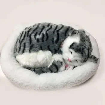 Realus Miega Kvėpavimo Katė, Šuo Pliušinis Lėlės, Žaislai Elektroninių Kompanionas Augintiniai Namų Puošybai Ornamentu Žaislas