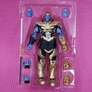 Marvel Keršytojas Filmą Endšpilis Thanos SHF Paveikslas Modelis, Žaislų, Animacinių filmų Veiksmų Skaičius, Kolekcionuojamų PVC Lėlės Dovana Žaislai Childern