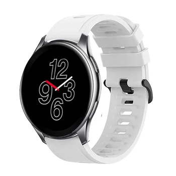 22mm Silikono Juostos Oneplus Smartwatch Laikrodį Apyrankę, Dirželį Vienas Plius Sporto Pakeitimo Juoda Apyrankė Minkšta Correa Diržas