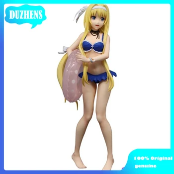 100% Originalas:Anime Kardas Meno Internete Alisa maudymosi kostiumėlį stiliaus 21cm Veiksmų Skaičius, Anime Paveikslas Modelis, Žaislai Pav Kolekcijos Lėlės Dovana