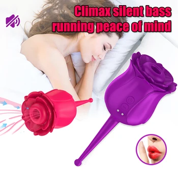 Karšto Rose Formos Čiulpti Žaislai Moterims Išjungti USB Magnetinio Įkrovimo Vandeniui, Lengvai valoma Masturbuotis Massager