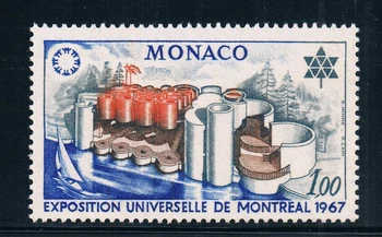 1Pcs/Set Naujas Monakas Pašto Antspaudo 1967 M. Monrealio Pasaulio Expo Graviravimas, Antspaudų MNH