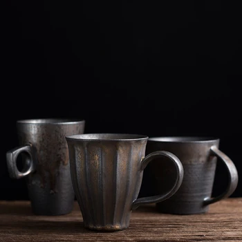 LUWU japonija stiliaus keramikos arbatos puodeliai derliaus kavos puodelio kinijos kavos puodeliai drinkware