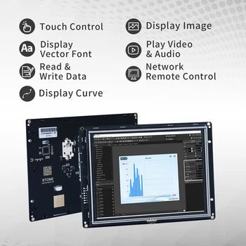 AKMUO I-Serija HMI LCD Ekranas su Programa +Touch Ekranas +CPU & Vairuotojas Gali Būti Kontroliuojami Bet