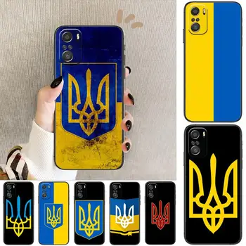 Ukrainos Vėliava prabanga Xiaomi Redmi Pastaba 10S 10 9T 9S 9 8T 8 7S 7 6, 5A 5 Pro Max Soft Black Telefono dėklas