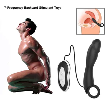 7 Režimu Analinis Vibratorius Silikono Prostatos Massager Analinio sekso žaislai Moterims, Vibruojantis Analinis Granulės Plug Butt Plug Sekso žaisliukai Vyrams