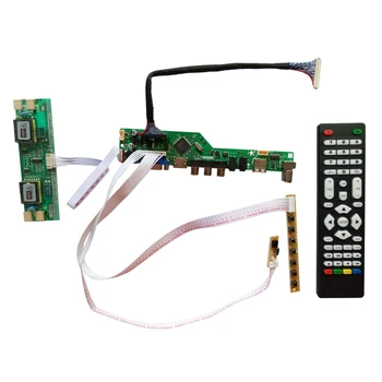 T. V56.031 Nauja Universali HDMI, USB, AV VGA ATV PC LCD Valdiklis Valdybos 15.6 colių, 1366x768 LTN156AT01 CCFL LVDS Stebėti Rinkinys