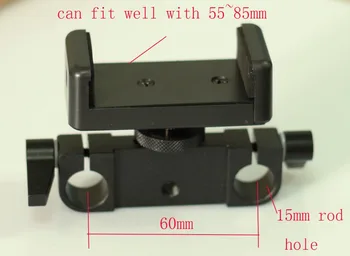 kamera battary įrašą su 15mm gnybtas prie žaibolaidžio fr fotoaparato korpusas DSLR Įrenginys Geležinkelių Sistemos