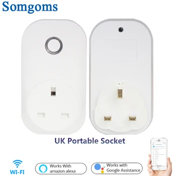 Wifi Smart Maitinimo Lizdas Portabl 13A UK Standard Plug 