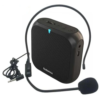 Nešiojamų Balso Stiprintuvas Garsiakalbis Stiprintuvas su Laidinis Mikrofonas Garsiakalbis FM Radijas MP3 juosmens kabo Mokytojų Rengimo K400