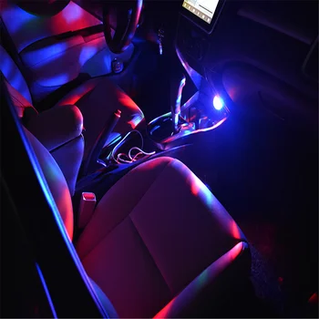 NAUJAS Multi Color USB LED Automobilių šviesos BMW 1 2 3 4 5 6 7 Serijos X1 X3 X4 X5 X6 E60 E90 F07