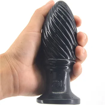 Analinis kaištis varžtas sriegis ledų užpakalis kamštis dildo moters užpakalis pūlingas skatinti sekso žaislas, skirtas moterų erotinis fetish