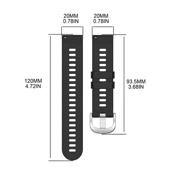 H7JA 20mm Minkšto Silikono Dirželis Žiūrėti Suderinamas su GXY watch3 41mm/watch Aktyvus/Aktyvus 2 Pakeitimas Riešo Apyrankę