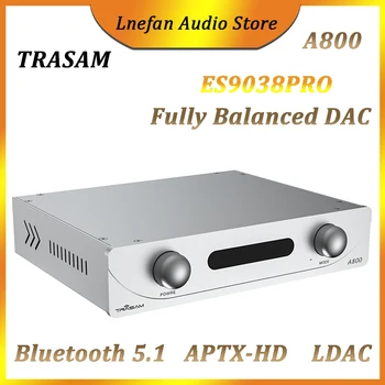 TRASAM ES9038Pro Balansas Dekoderis, USB DAC Garso HiFi XMOS XU208 DSD512 32Bit 384KHz Bluetooth 5.1 QCC5125 APTX HD LDAC AMP