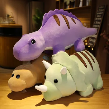 Kawaii Dinozaurų Pliušiniai Žaislai Animacinių filmų Minkštas Iškamšos Lėlės Mielas Tyrannosaurus Rex Plushies Dovana Vaikams Kawaii Kambario Dekoro