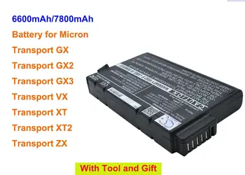 Cameron Kinijos 6600mAh/7800mAh Baterija Mikronų Transporto GX, Transporto GX2, Transporto GX3, Transporto VX, Transporto XT, XT2, ZX