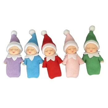Maži Žaisliniai Statulėlės Elf Automobilio Raktų Pakabukas Šalies Prekių Kawaii Key Chain Mergaitės Berniukai Šventė Naujų Metų Dovaną Šalies Naudai