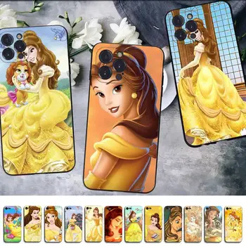 Disney Princesė Belle Telefono dėklas Skirtas iPhone 14 13 12 Mini Pro 11 XS Max X XR SE 6 7 8 Plius Minkštas Silikoninis Dangtelis