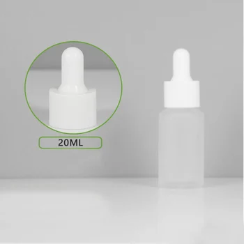 20ML matinio stiklo butelis baltos užkratas eterinio aliejaus serumas tonerio vietoje šalinimo skystis hialurono odos priežiūros kosmetikos pakuotės