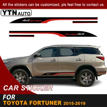 Toyota Fortuner 2015 2016 2017 2018 2019 Šoninės Durys Įstaiga Automobilių Lipdukai 4x4 Off Road Juostele Lenktynių Grafinę Vinilo Lipdukai