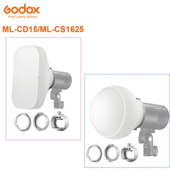 Godox ML-CS1625 ML-CD15 Difuzorius Dome Rinkinys su 3 Adapteriai Fotografijos, Šviesos, Blykstės Studijoje Fotografija Portretas Live Transliacijos