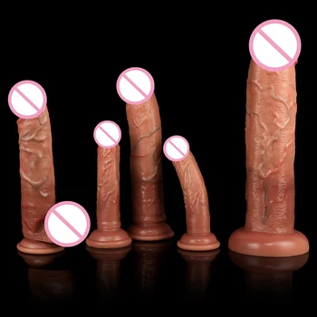 Įvairių Dydžių Dildo Netikras Penis Ponios Sekso Žaislai Moterims, Seksualinio Įdomus Moterų Masturbators Massager Vyrų Lytinių Organų Vyro Penis Penis