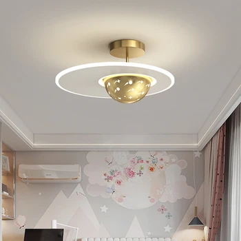 Vaikų kambario lempos Šiaurės kūrybinė asmenybė meteoras padengti berniukų ir mergaičių kambario, miegamojo lubų lempa