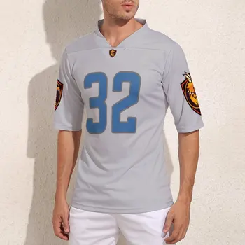 Custom Detroit Nr. 32 Futbolininkų Vyrų Mados Regbio Džersis Sporto Personalizavimas Regbio Marškinėliai