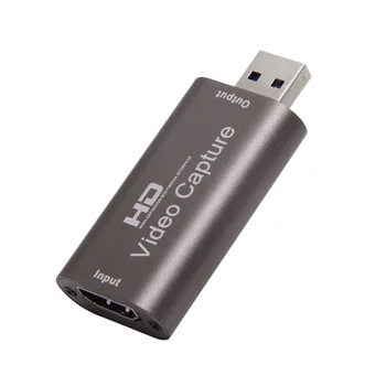4K Vaizdo įrašymo Plokštę USB3.0 2.0 HDMI-compatibleVideo Grabber Įrašyti Langelį PS4 Žaidimo Vaizdo Kameros Įrašymo Live Transliacijos
